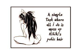Big Penis Hibiki no Inmou | Hibiki's Pubic Hair- The idolmaster hentai Documentary