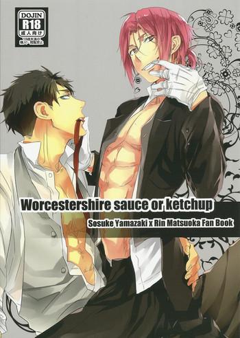 Uncensored Worcestershire sauce or ketchup- Free hentai Slender