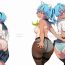 Bathroom Tanned Girl Blue Hair #3- Original hentai Ball Busting