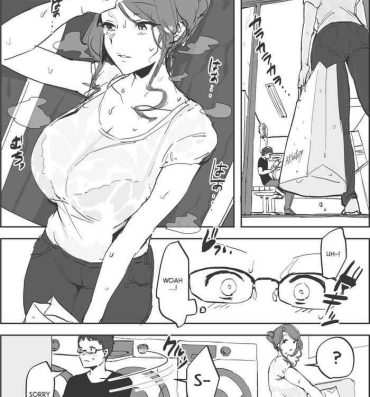Rebolando Tsuyu no Coin Laundry | Rain at the Laundromat- Original hentai Spit